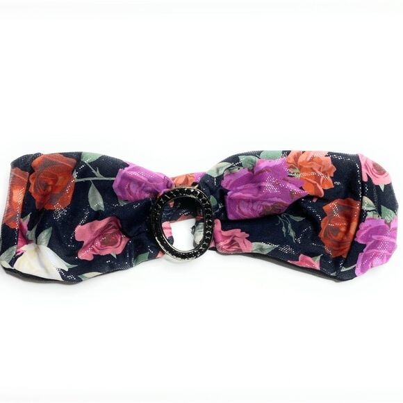 Beach Bunny Her Majesty Floral Bandeau Bikini Top - Picture 2 of 7